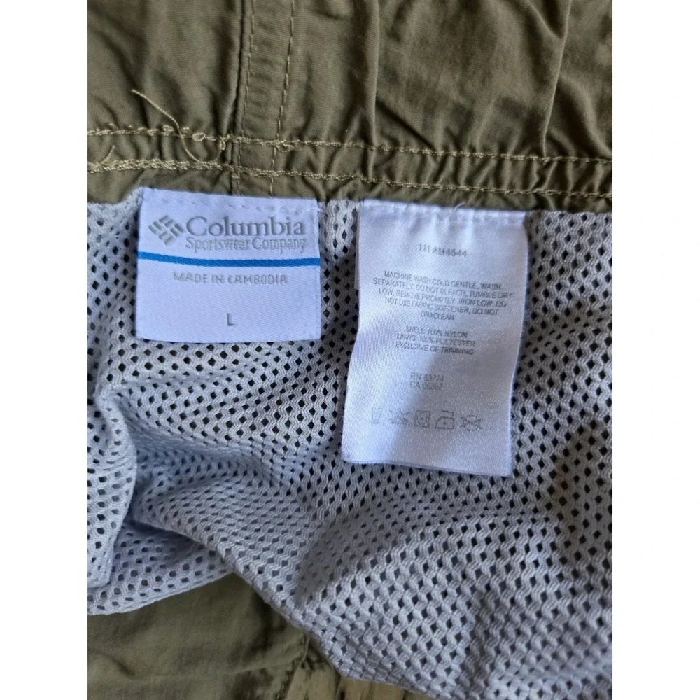 Columbia Belted Hiking Cargo Shorts Mesh Lined Men's Size Large Swim Lined - Picture 7 of 15
